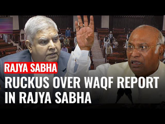 Amid heated protests, the Joint Parliamentary Committee's report on the Waqf Amendment Bill was presented in the Rajya Sabha.